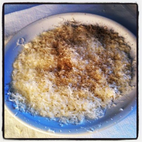 Riso cacio e pepe