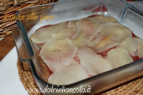 Lonza alle pere al microonde