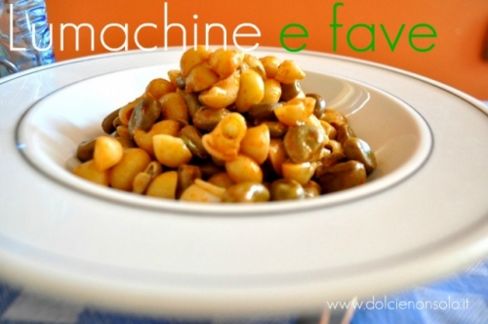 Lumachine e fave con paprica piccante