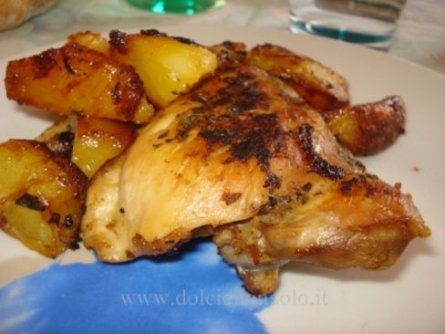 Pollo e patate al forno