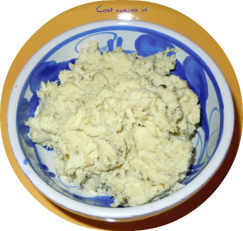 Crostini alla mousse di merluzzo