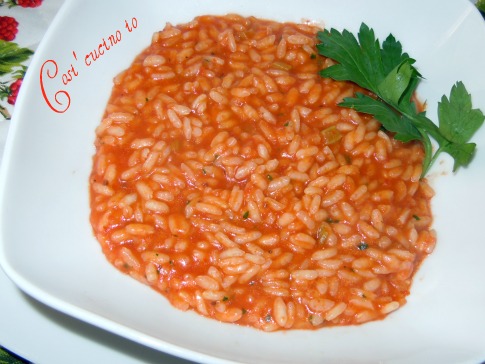 Risotto pomodoro e sedano
