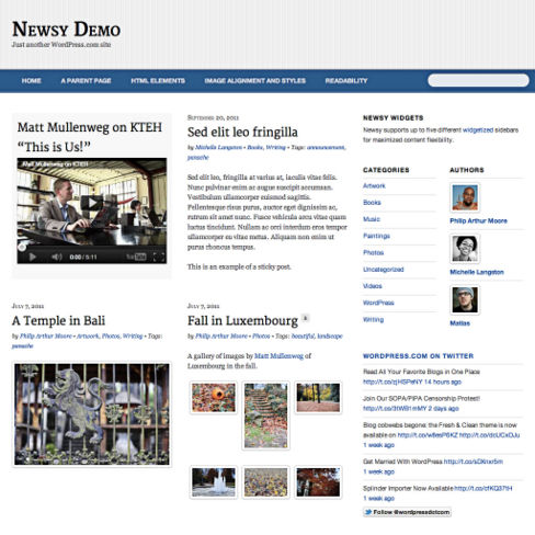New Premium Theme: Newsy