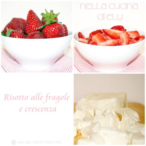 Risotto con fragole e crescenza