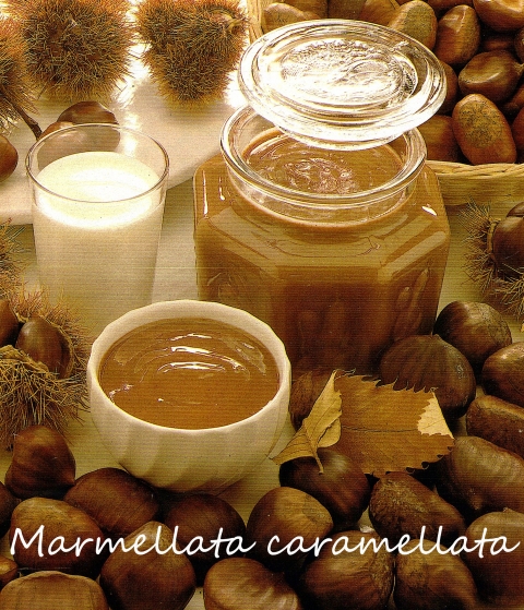 Marmellata di castagne caramellata
