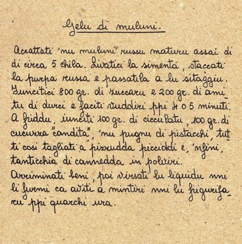 Gelu di muluni: Gelo di mellone (cocomero)