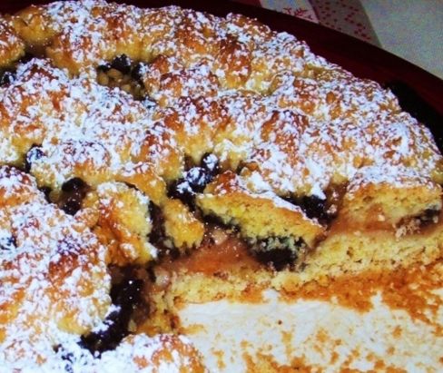 Crostata con la cotognata