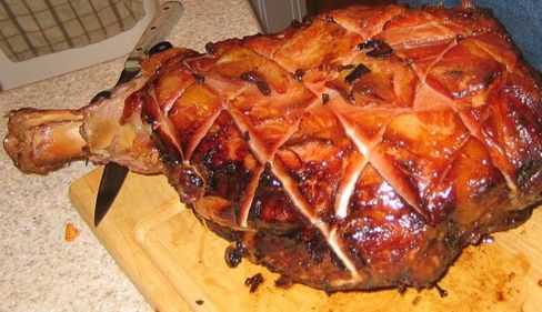 Old-Fashioned Holiday Glazed Ham, Prosciutto della Virginia glassato con ananas