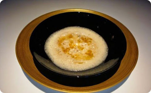 Risotto alle erbe, limone marinato.