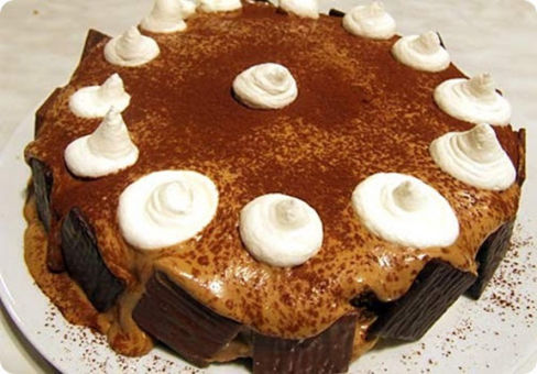Torta al caffè e mascarpone.