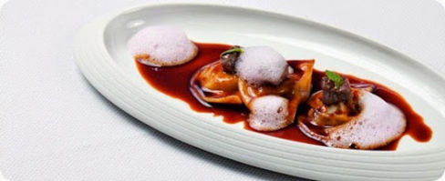 Ravioli di cervo della Nuova Zelanda.
