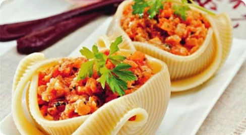 Caccavelle ripiene alla ricciola.