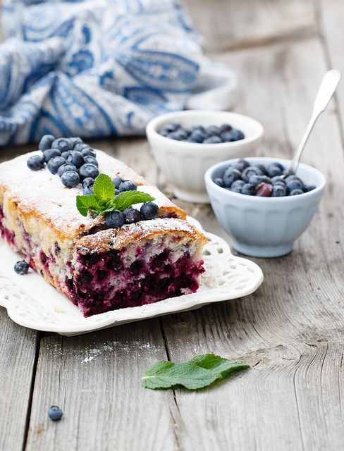 Torta di yogurt e mirtilli / Blueberries & yogurt cake