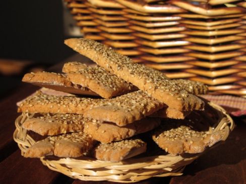 Biscotti rustici al sesamo