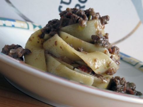 Fettuccelle Gerardo di Nola e ragù di daino.