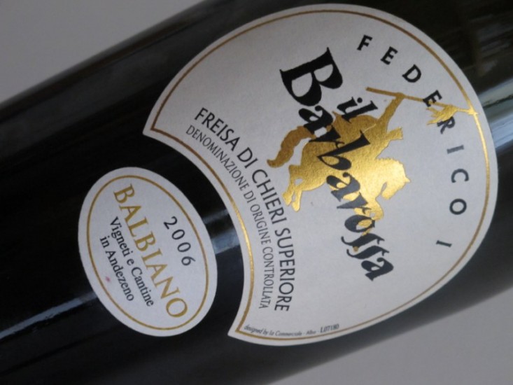 DOC Freisa di Chieri Superiore “Federico il Barbarossa” – Balbiano 2006 [8.7]