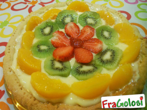 CROSTATA CON CREMA PASTICCERA E FRUTTA BIMBY