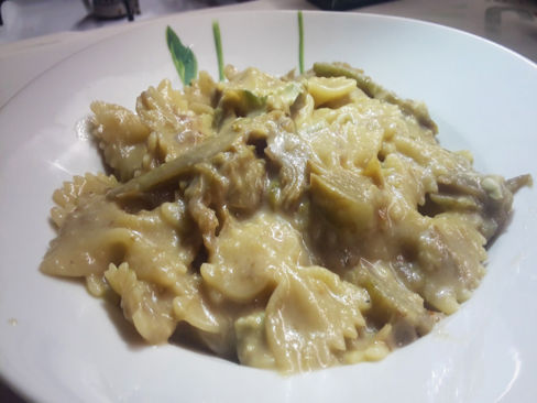 PASTA CARCIOFI E GORGONZOLA