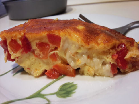 FRITTATA DI PEPERONI AL FORNO