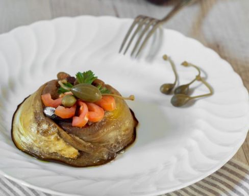 Tortino di ricotta e melanzane