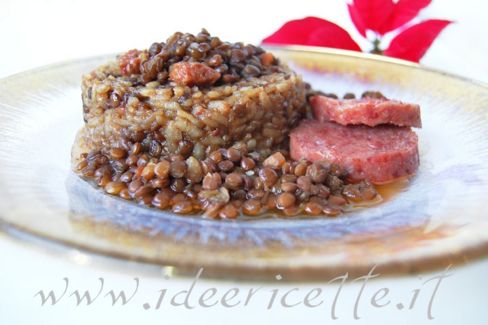 Risotto Lenticchie e cotechino di San Silvestro