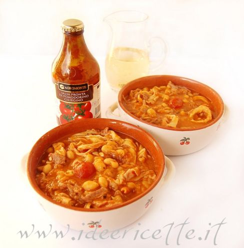 Ricetta Lampredotto con fagioli zolfini