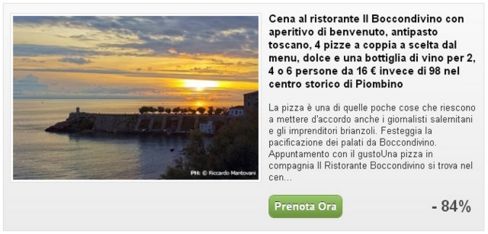 Cena Groupon al Ristorante Il Boccondivino di Piombino (LI)