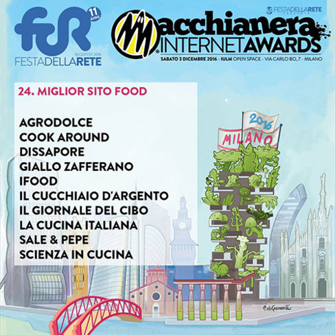 Il Giornale del Cibo candidato al Macchianera Internet Awards 2016