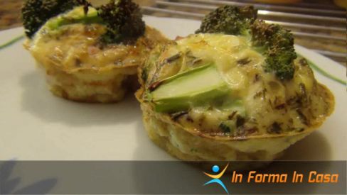 Muffin prosciutto e broccoli