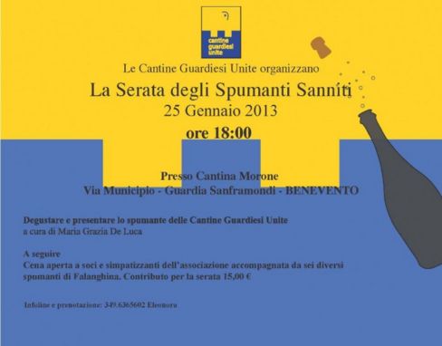 La serata degli spumanti sanniti presso Cantina Morone, Guardia Sanframondi (BN)