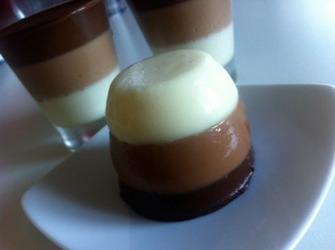 Mini Pannacotta ai 3 Cioccolati