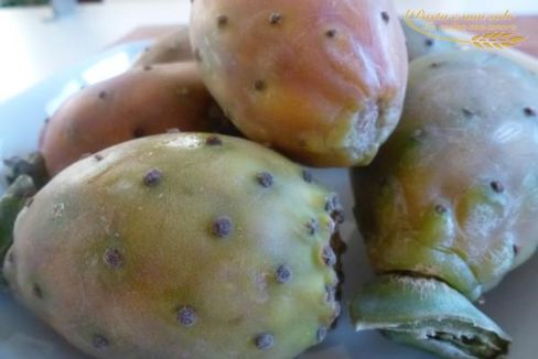 Insalata con fichi d’india e pesche noci