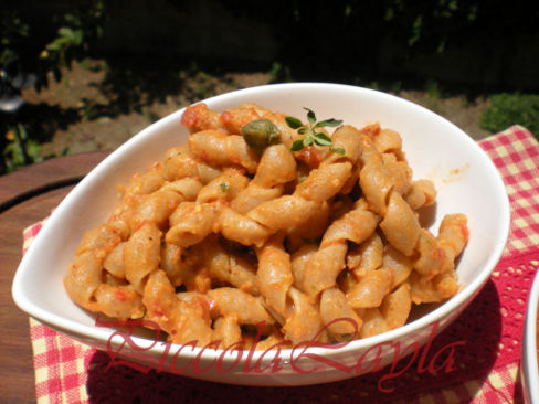 Busiate di farina Tumminia con Pesto di pomodori secchi e tonno