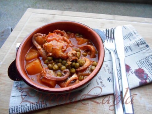 Spezzatino di … Moscardini con Patate e Piselli