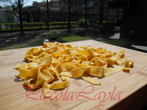 Pappardelle all’uovo con Ragù di Manzo e Porcini