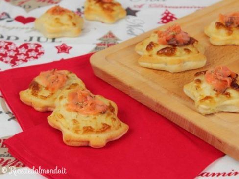 Pizzette veloci al Salmone