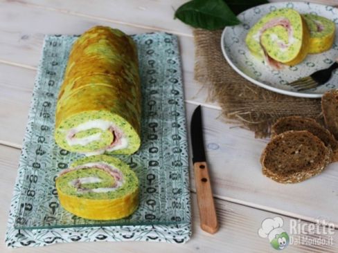 Rotolo di frittata alle zucchine