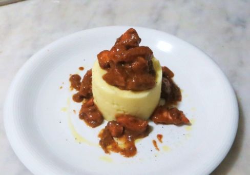 Polpo alla frantoiana  con purè di patate