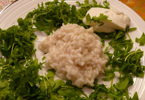 Il primo risotto dell’anno: Risotto al Pagadebit di Romagna con rucola e Squacquerone