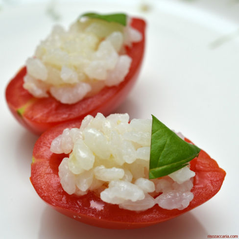 Riso pomodoro e basilico per il solstizio d’estate.