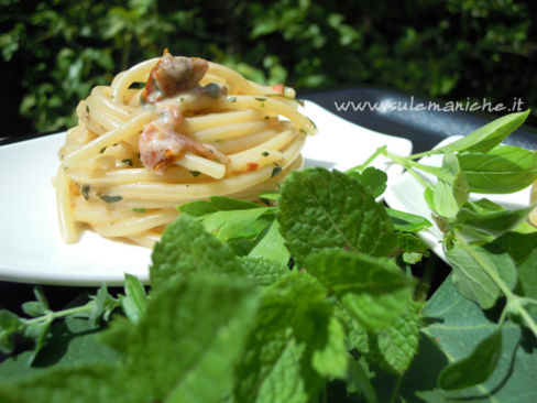 Spaghetti cremosi e aromatici