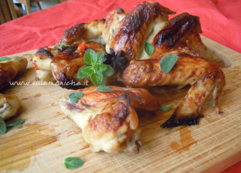 Ali di pollo allo sciroppo d’acero