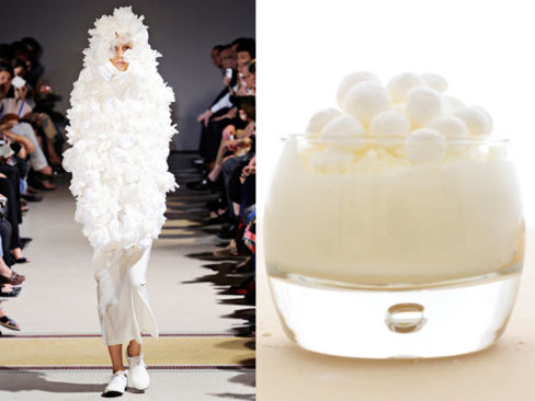 COMME des GARÇONS PE 2012 / TIRAMISU’ AL CIOCCOLATO BIANCO E GRANELLA DI MERINGA
