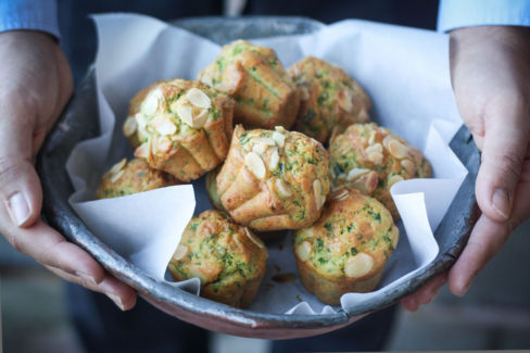 Muffins salati rucola e parmigiano