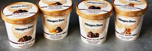 Häagen-Dazs lancia 4 gusti di gelato vegan