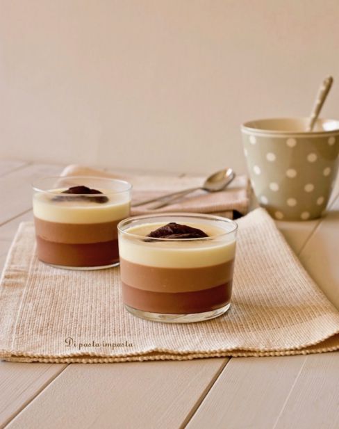 Mousse ai tre cioccolati