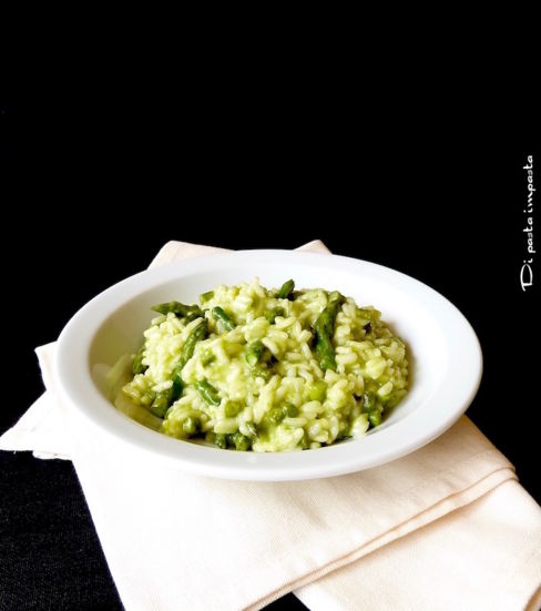 Risotto con crema di asparagi
