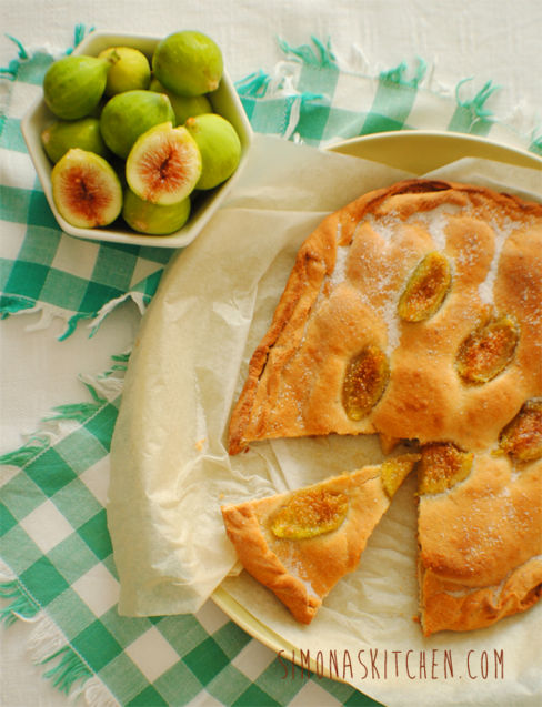 Schiacciata Dolce con Fichi Caramellati