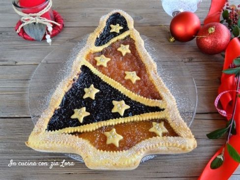 Crostata albero di Natale un dolce semplice