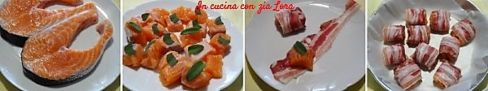 Antipasto di salmone fresco